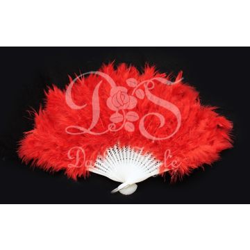 Waaier 'Fluffy' Rood