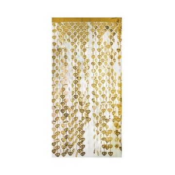 Backdrop Hartjes Goud (2x1m)