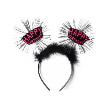 Diadeem 'Happy Birthday' Fuchsia