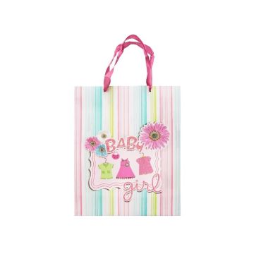 Kartonnen Cadeautas Baby Girl (1st) 