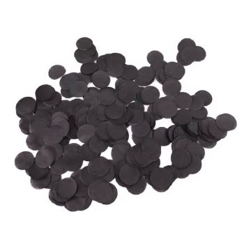 Zijdevloei Confetti Zwart (40gr)