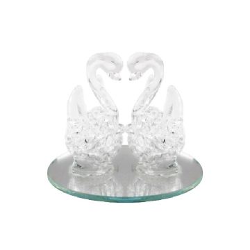 Kristallen Glitterzwanen Zilver