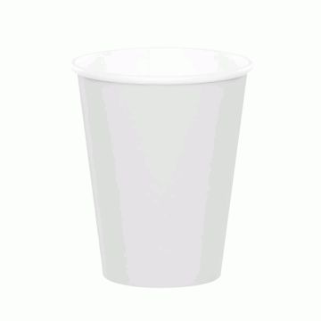 Kartonnen Bekers Wit - 20 stuks