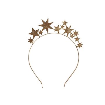 Metalen Diadeem Gouden Sterren Ginger Ray 