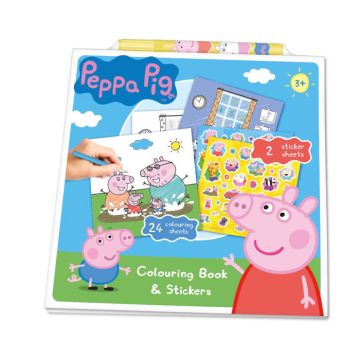 Kleur & Stickerset Peppa Pig