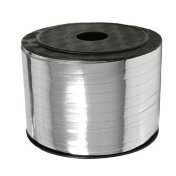 Klos Krullint Glossy Zilver 5mm