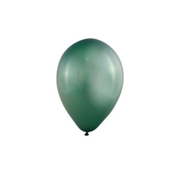 Mini Metallic Ballonnen Donkergroen - 11cm - 20 stuks