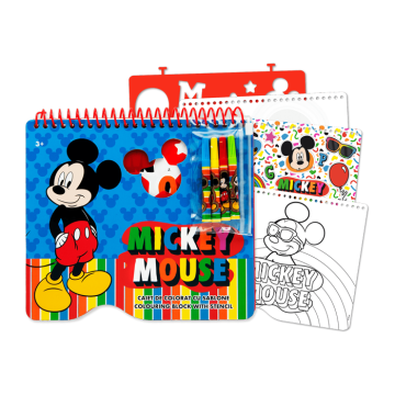 Kleurblok met sjabloon Mickey Mouse 