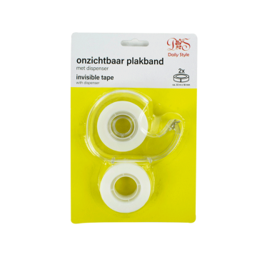 Plakband 2 rollen met plakbandhouder 