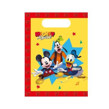 Papieren Uitdeelzakjes Mickey Mouse