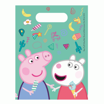 Uitdeelzakjes Peppa Pig (6st)