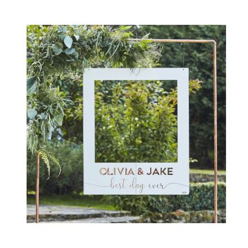 Photobooth Frame Wit/Roségoud Ginger Ray