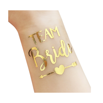 Plaktattoo Team Bride Goud 