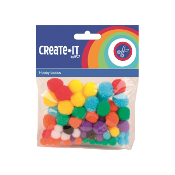 Pompons Gekleurd (78st)
