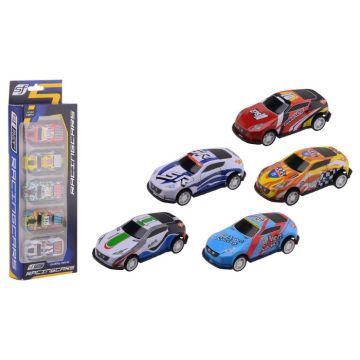 Race Auto's - 7cm - 5 stuks 