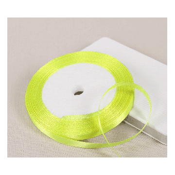 Satijnlint 6mm Neon Geel