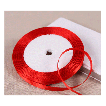Satijnlint Rood 6mm 