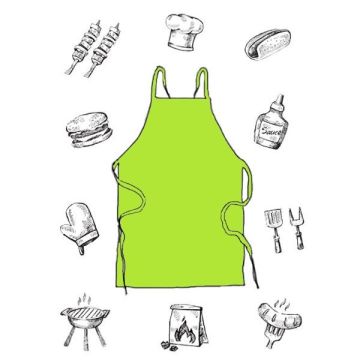 Wegwerp Schort 3-Delig Groen