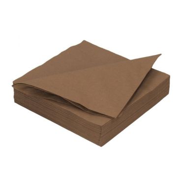 Servetten Bruin (100st)