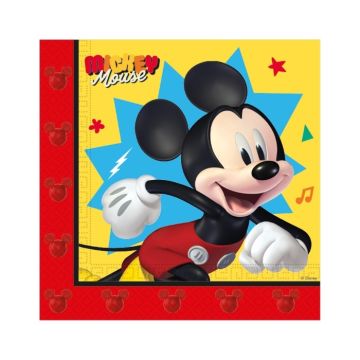 Servetten Mickey Mouse - 33x33cm - 20 stuks