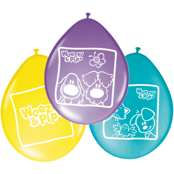 Ballonnen Woezel en Pip (8st)