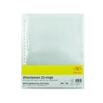 Showtassen 23-rings A4 (25st)