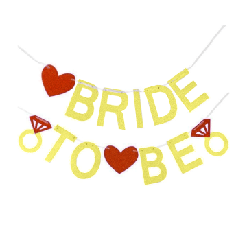 Glitter Slinger BRIDE TO BE Goud