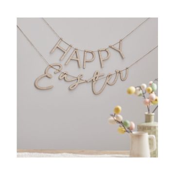 Slinger Happy Easter Hout Ginger Ray (1,5m)