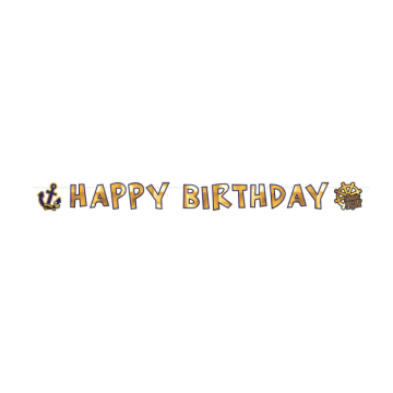 Slinger Happy Birthday Piraten Map (1,8m) 