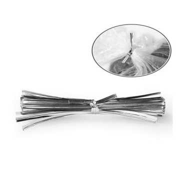 Sluitstrips Metallic Zilver (180st)