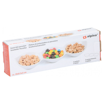 Alpina Snackschaal Porcelein (28x8,5x3cm) 