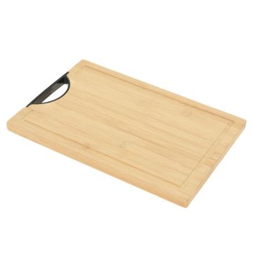 Bamboe Snijplank + Zwarte Handgreep (23x33cm)