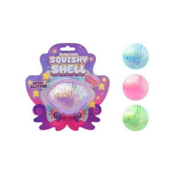 Slow Rise Glitter Schelp - Magische Squishy Fun