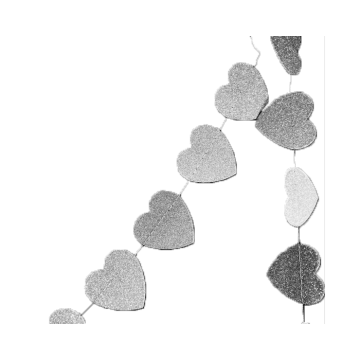 String Versiering Hart Rood