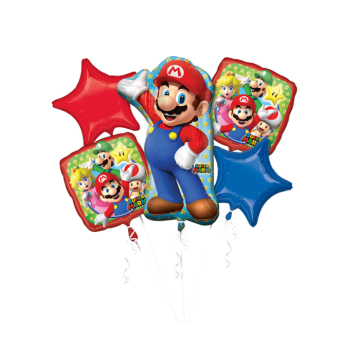 Folieballon Boeket Super Mario (5st)