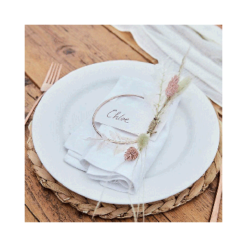 Plaatskaarten & Hoepels Roségoud Ginger Ray (4st)