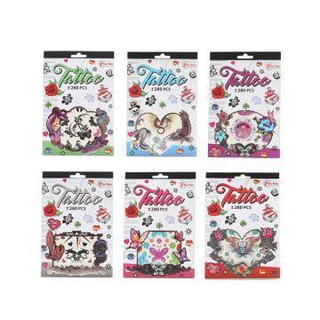 Tattoo Boekje ca. 280 tattoostickers 