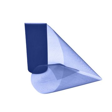 Tule Rol Donkerblauw 15cm (22m) 