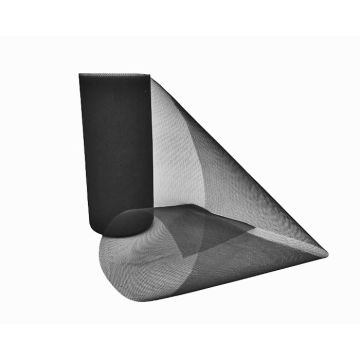 Tule Rol Zwart 15cm (22m) 