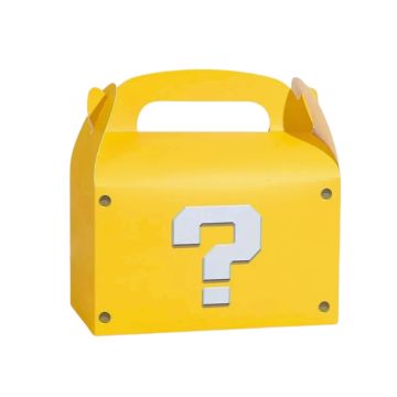 Vouwdoos Vraagteken Geel (6st) 