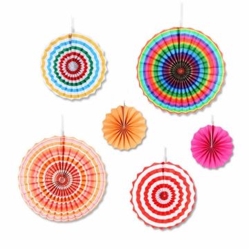 Deco Waaiers Mix 6dlg 