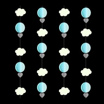 String Versiering Wolk Blauw