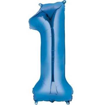 HELIUM Fballon 1 Blauw XL (alleen afhalen)