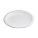 Diepe Plastic Borden Wit - 22cm (25 stuks)