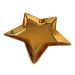 Serveerschaal Ster Goud