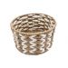 Mand Rond Middel Bruin/Wit (19cm)