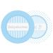 Dessert Bord 'Babyshower' Blauw