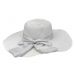 Zomerhoed met strik Dames Wit