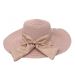 Zomerhoed met strik Dames Roze