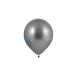 Mini Chroom Ballonnen Zilver - 11cm - 20 stuks